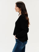 Six Fifty Geneva V Neck Sweater - Black