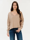 Six Fifty Geneva V Neck Sweater - Taupe