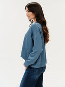 Six Fifty Geneva V Neck Sweater - Blue