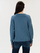 Six Fifty Geneva V Neck Sweater - Blue