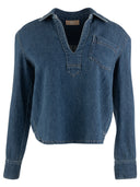 KUT Iris Denim Top