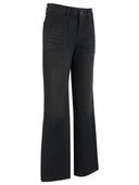 KUT Kelsey High Rise Ankle Flare - Washed Black