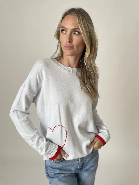 Graphic Heart Sweater