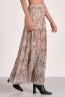 Snakeskin Maxi Skirt