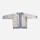 Blueberry Hill Windowpane Heart Cardigan
