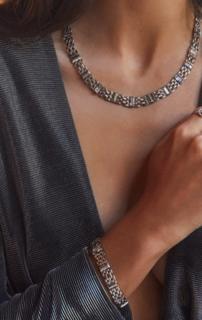Lesley Chain Bracelet In Silver